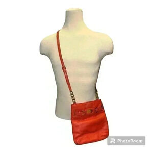 Michael Kors Hamilton Tangerine Crossbody Purse